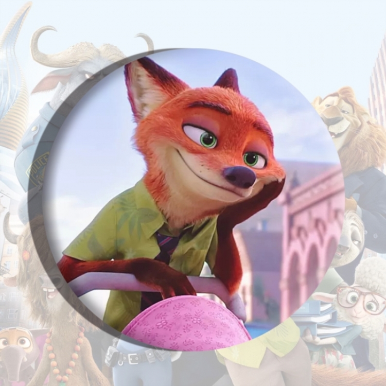 Zootopia Anime tinplate brooch badge price for 5 pcs
