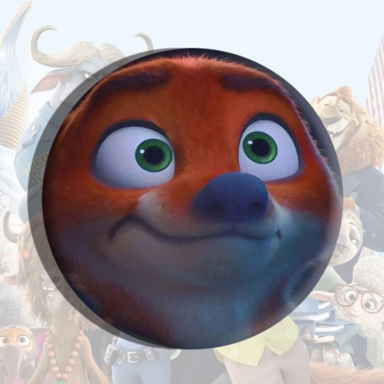 Zootopia Anime tinplate brooch badge price for 5 pcs