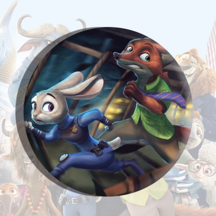 Zootopia Anime tinplate brooch badge price for 5 pcs