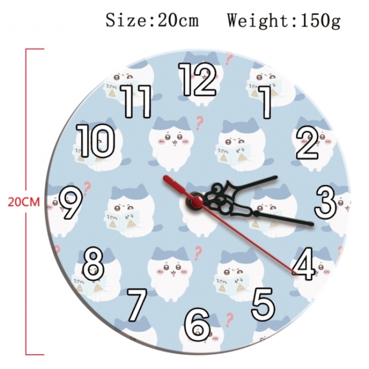 Chiikawa Anime print alarm clock wall clock personality clock packaging size 25X25X4cm