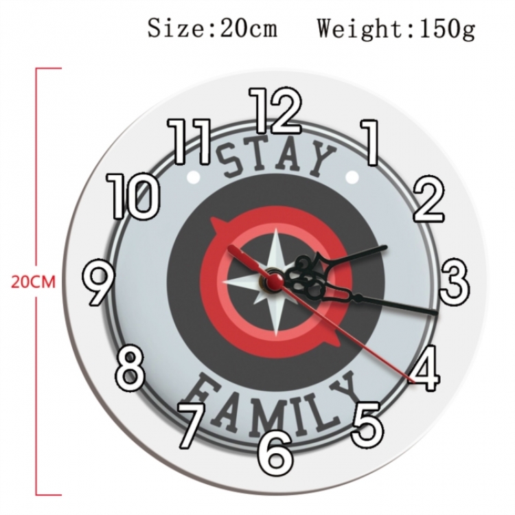 straykids Anime print alarm clock wall clock personality clock packaging size 25X25X4cm