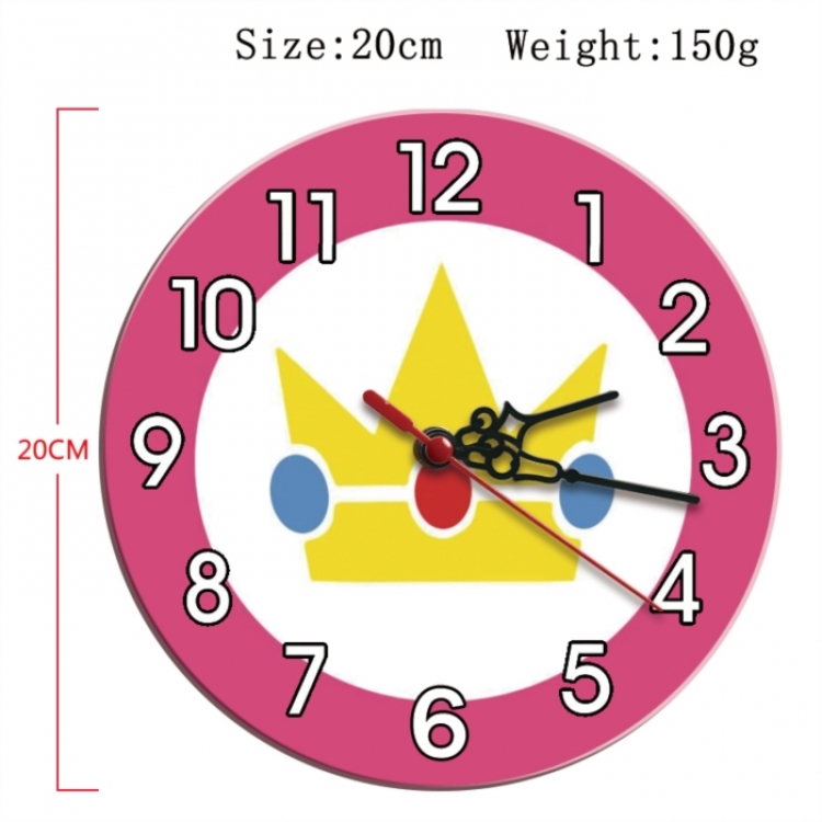 Super Mario Anime print alarm clock wall clock personality clock packaging size 25X25X4cm