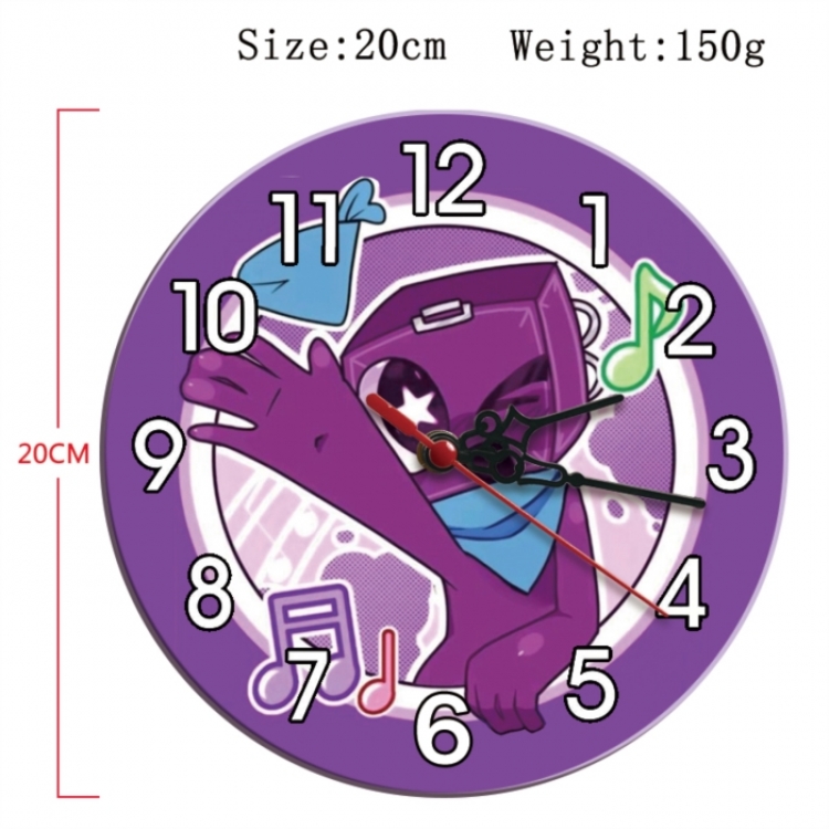 Dandy's World Anime print alarm clock wall clock personality clock packaging size 25X25X4cm