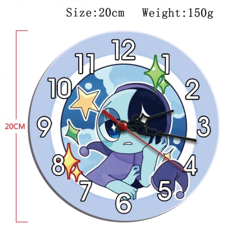 Dandy's World Anime print alarm clock wall clock personality clock packaging size 25X25X4cm