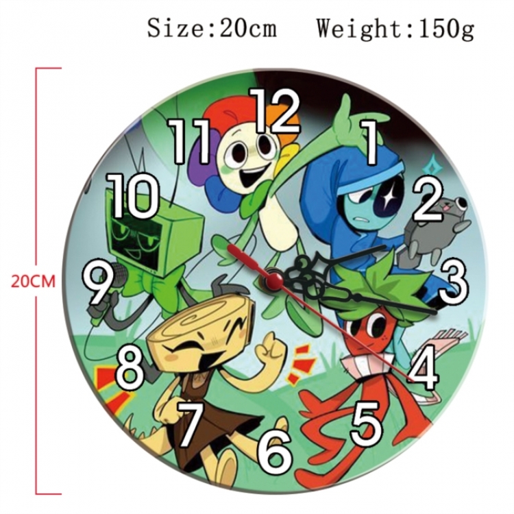 Dandy's World Anime print alarm clock wall clock personality clock packaging size 25X25X4cm