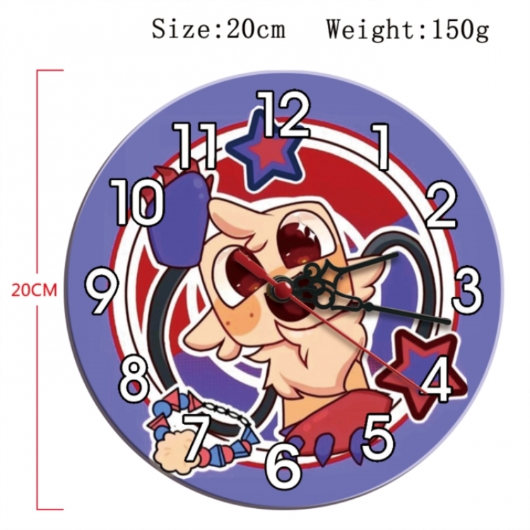 Dandy's World Anime print alarm clock wall clock personality clock packaging size 25X25X4cm