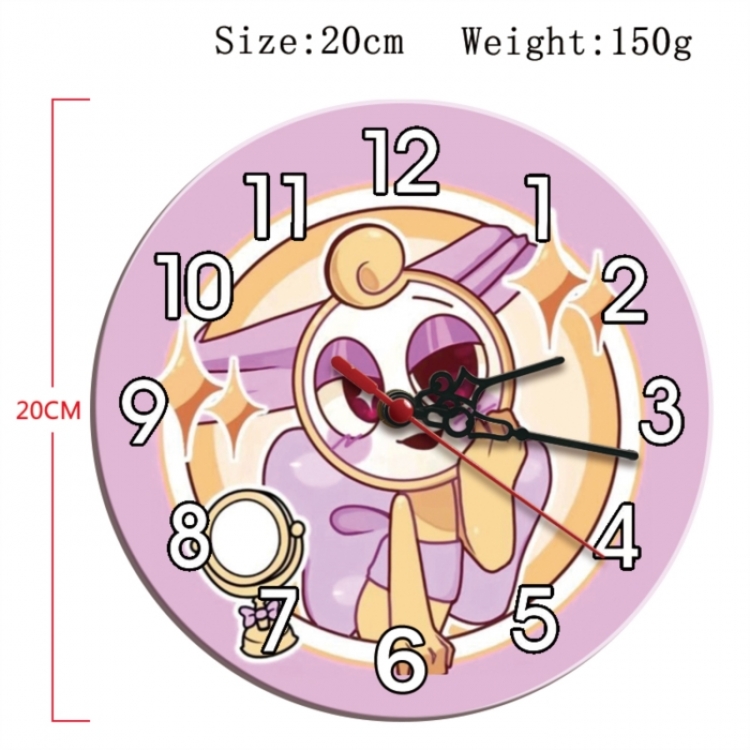 Dandy's World Anime print alarm clock wall clock personality clock packaging size 25X25X4cm