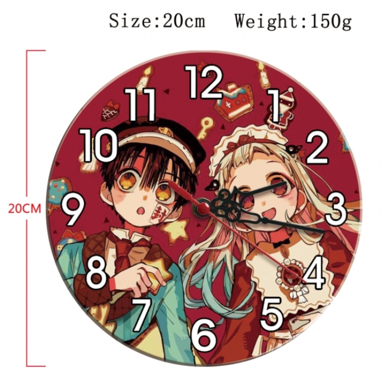Toilet-bound Hanako-kun Anime print alarm clock wall clock personality clock packaging size 25X25X4cm
