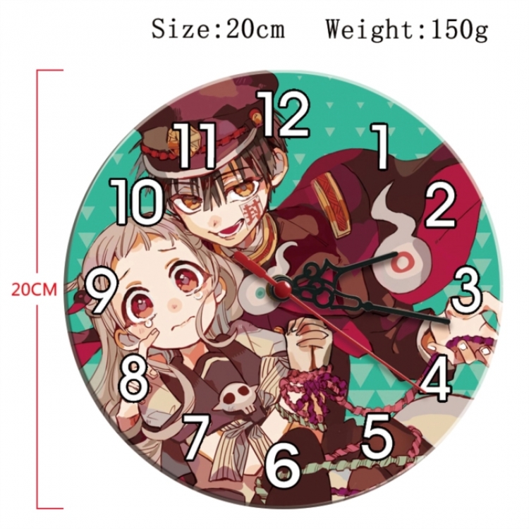 Toilet-bound Hanako-kun Anime print alarm clock wall clock personality clock packaging size 25X25X4cm