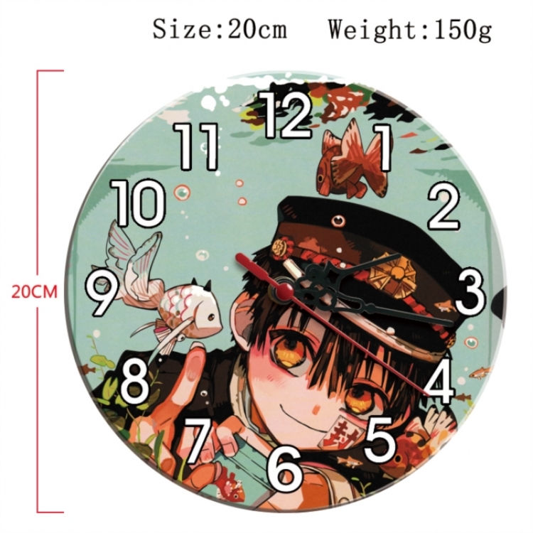 Toilet-bound Hanako-kun Anime print alarm clock wall clock personality clock packaging size 25X25X4cm