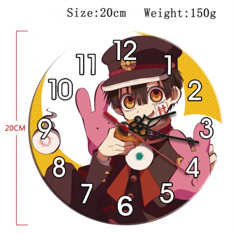 Toilet-bound Hanako-kun Anime print alarm clock wall clock personality clock packaging size 25X25X4cm
