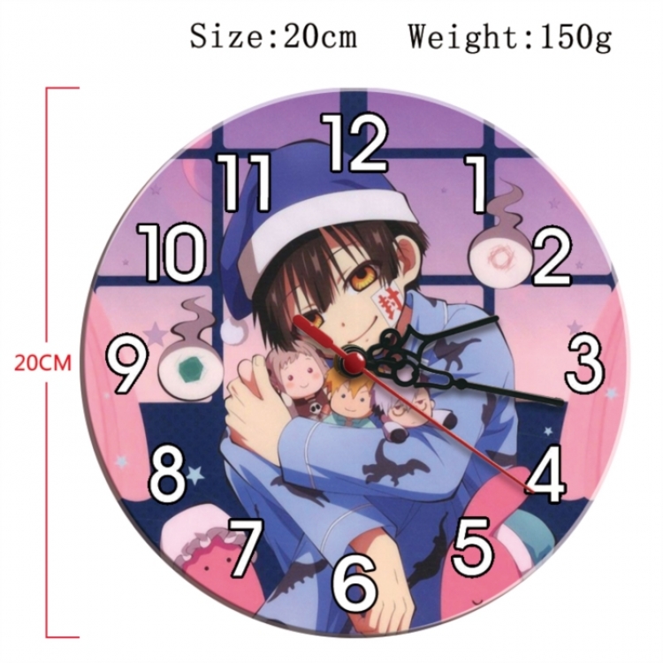 Toilet-bound Hanako-kun Anime print alarm clock wall clock personality clock packaging size 25X25X4cm