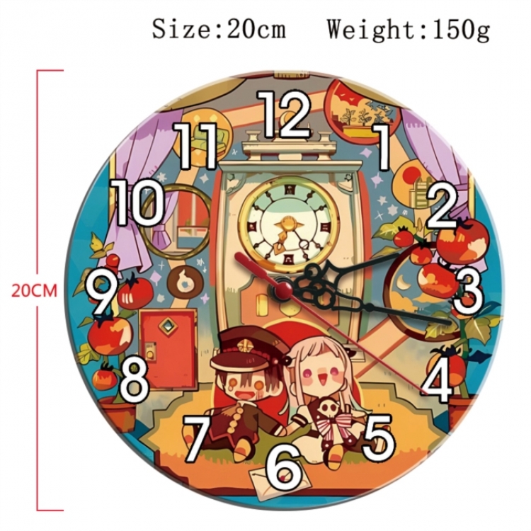 Toilet-bound Hanako-kun Anime print alarm clock wall clock personality clock packaging size 25X25X4cm