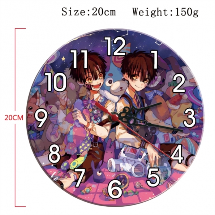 Toilet-bound Hanako-kun Anime print alarm clock wall clock personality clock packaging size 25X25X4cm