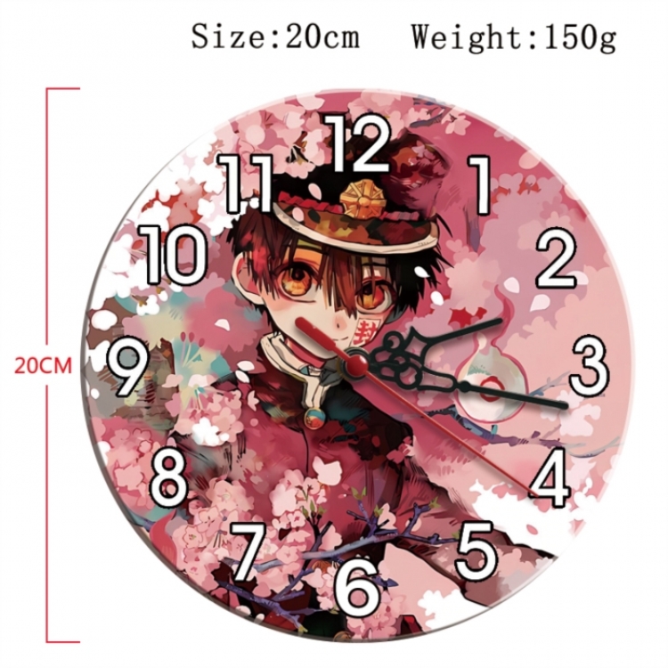 Toilet-bound Hanako-kun Anime print alarm clock wall clock personality clock packaging size 25X25X4cm