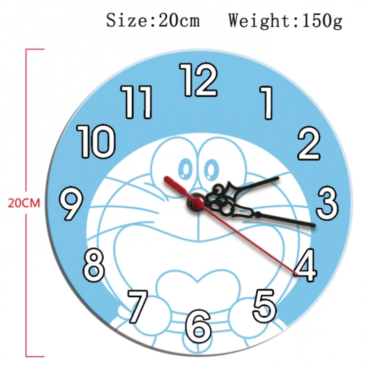 Doraemon Anime print alarm clock wall clock personality clock packaging size 25X25X4cm