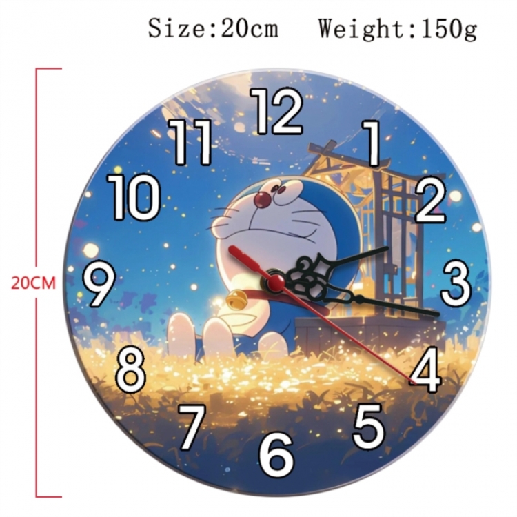 Doraemon Anime print alarm clock wall clock personality clock packaging size 25X25X4cm