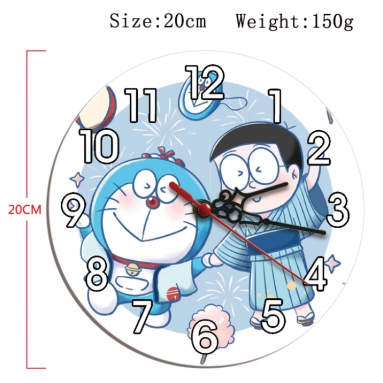 Doraemon Anime print alarm clock wall clock personality clock packaging size 25X25X4cm