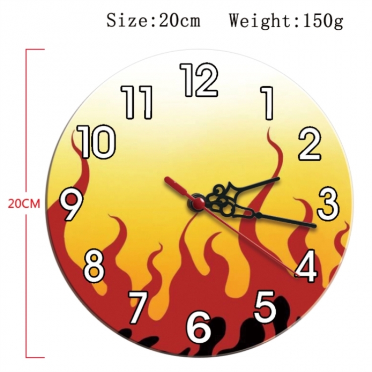 Demon Slayer Kimets Anime print alarm clock wall clock personality clock packaging size 25X25X4cm