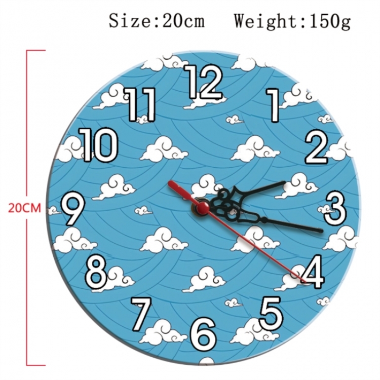 Demon Slayer Kimets Anime print alarm clock wall clock personality clock packaging size 25X25X4cm