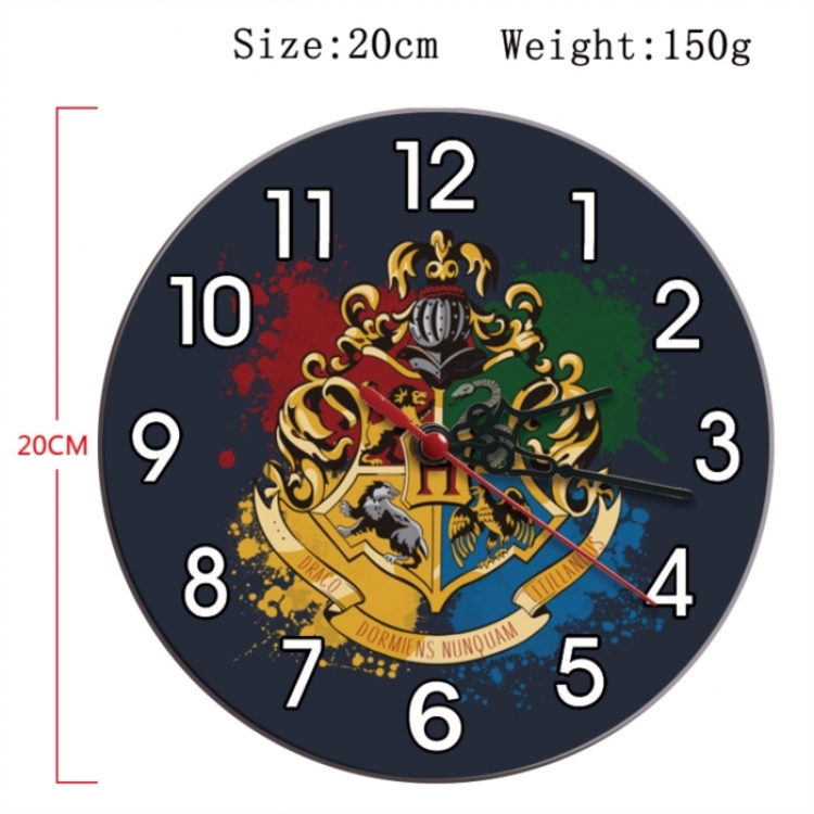 Harry Potter Anime print alarm clock wall clock personality clock packaging size 25X25X4cm