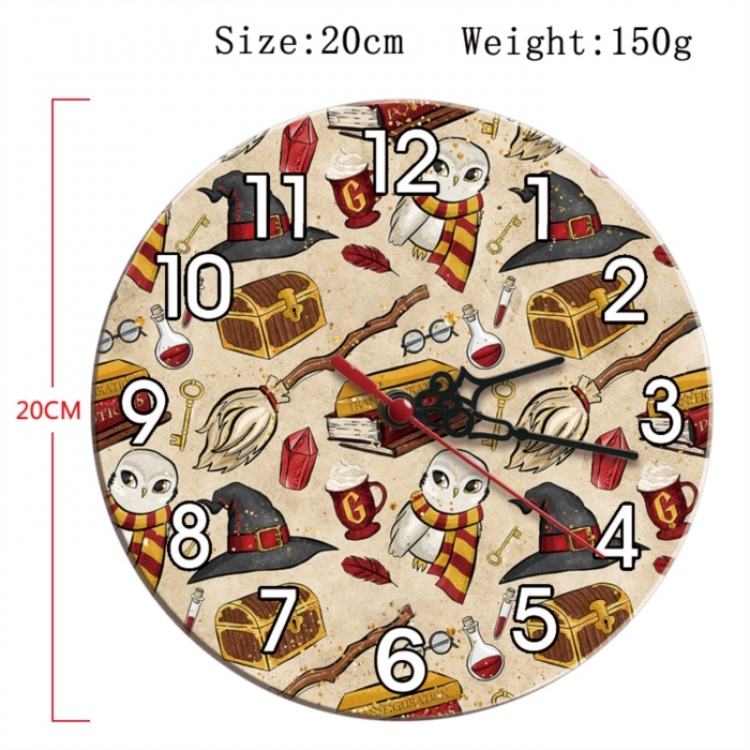 Harry Potter Anime print alarm clock wall clock personality clock packaging size 25X25X4cm
