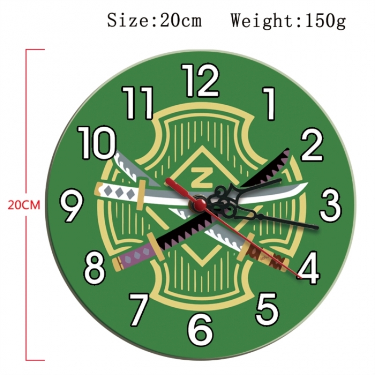 One Piece Anime print alarm clock wall clock personality clock packaging size 25X25X4cm