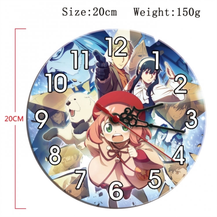 SPY×FAMILY Anime print alarm clock wall clock personality clock packaging size 25X25X4cm