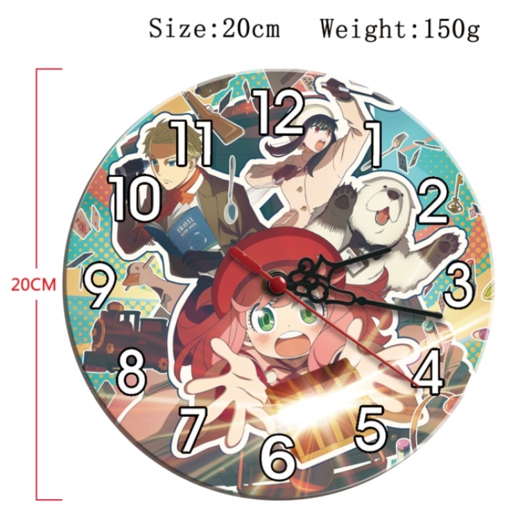 SPY×FAMILY Anime print alarm clock wall clock personality clock packaging size 25X25X4cm