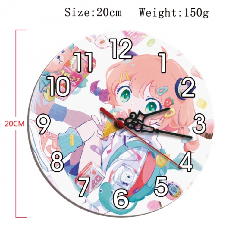 SPY×FAMILY Anime print alarm clock wall clock personality clock packaging size 25X25X4cm