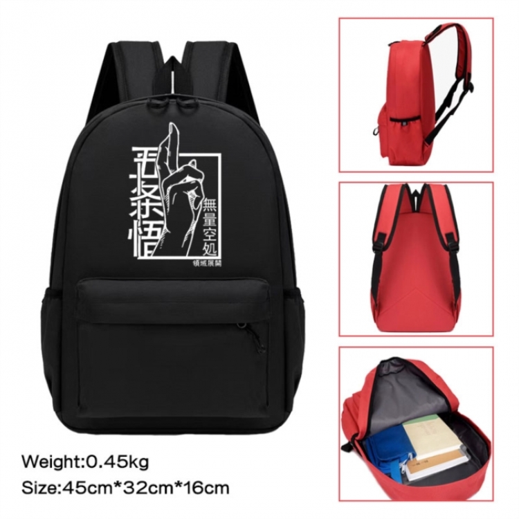 Jujutsu Kaisen Anime peripheral Oxford cloth color cartoon backpack 45x32x16cm