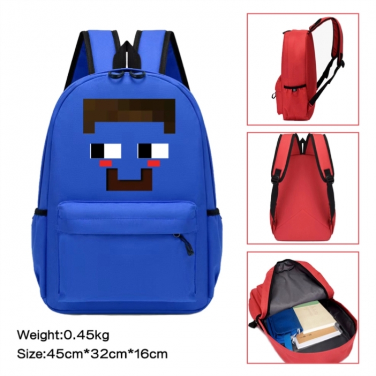 Minecraft Anime peripheral Oxford cloth color cartoon backpack 45x32x16cm