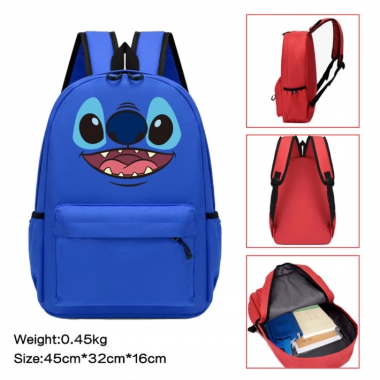 Lilo & Stitch Anime peripheral Oxford cloth color cartoon backpack 45x32x16cm