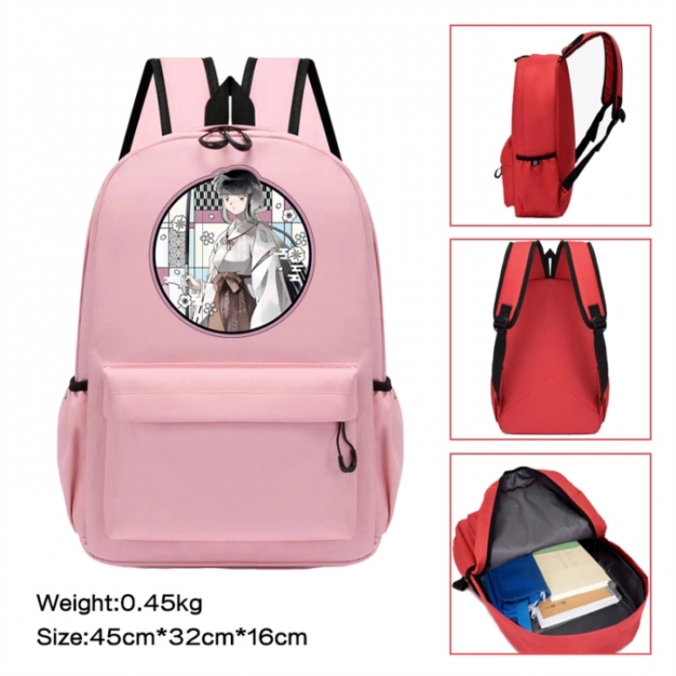 Inuyasha Anime peripheral Oxford cloth color cartoon backpack 45x32x16cm
