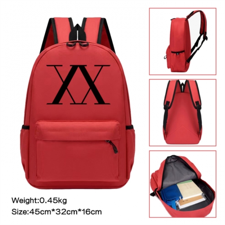 HunterXHunter Anime peripheral Oxford cloth color cartoon backpack 45x32x16cm
