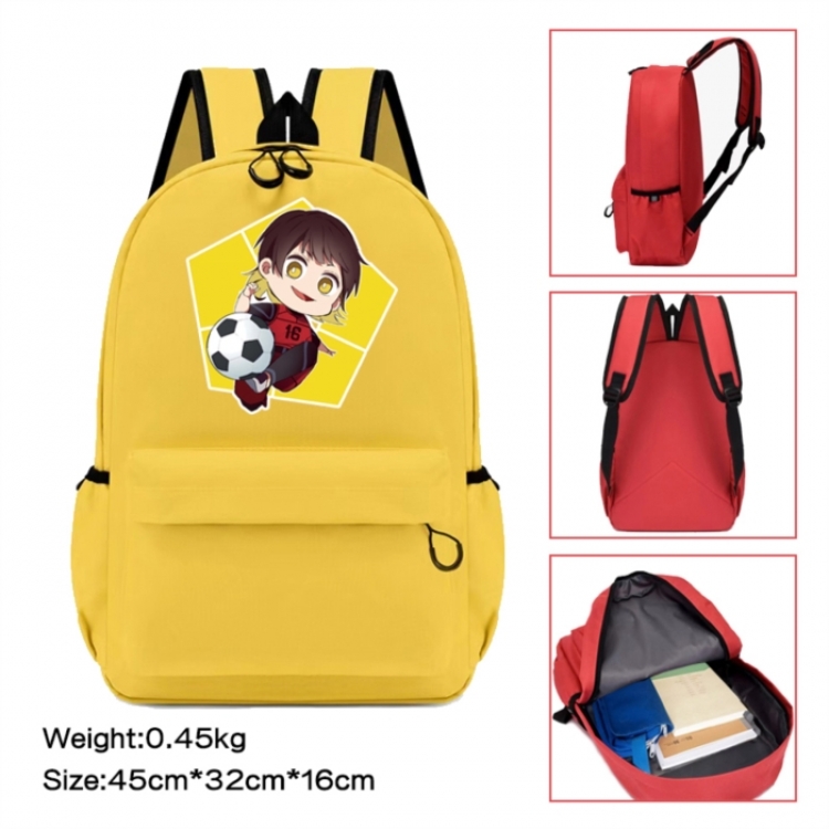 BLUE LOCK Anime peripheral Oxford cloth color cartoon backpack 45x32x16cm