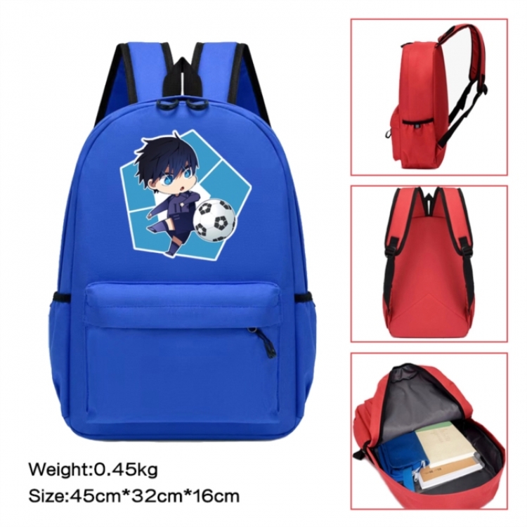 BLUE LOCK Anime peripheral Oxford cloth color cartoon backpack 45x32x16cm