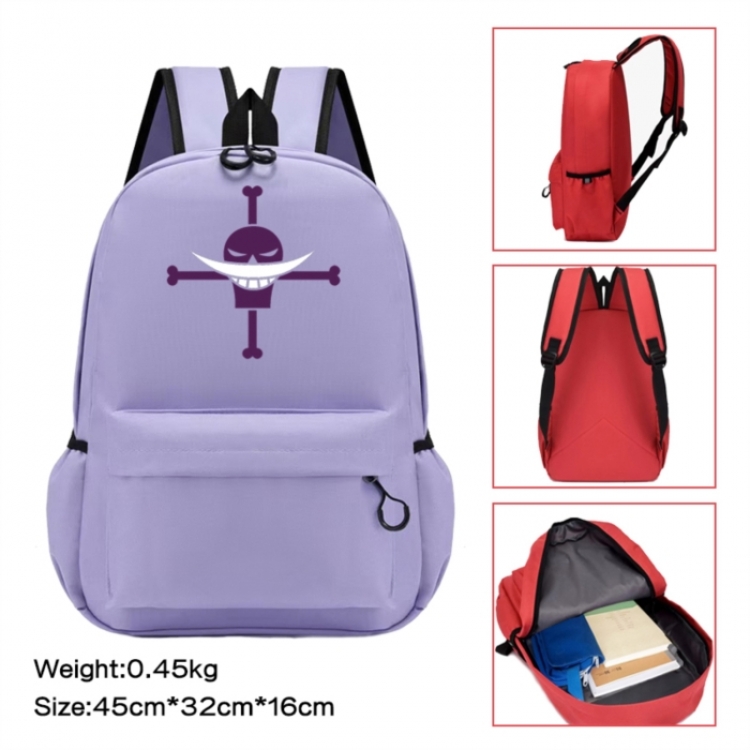 One Piece Anime peripheral Oxford cloth color cartoon backpack 45x32x16cm