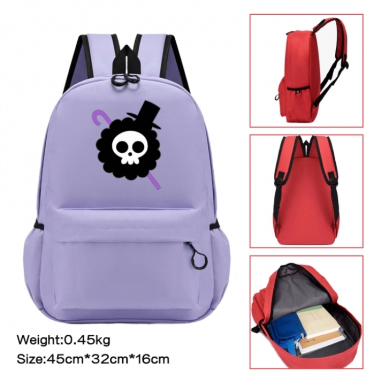 One Piece Anime peripheral Oxford cloth color cartoon backpack 45x32x16cm