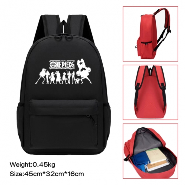 One Piece Anime peripheral Oxford cloth color cartoon backpack 45x32x16cm