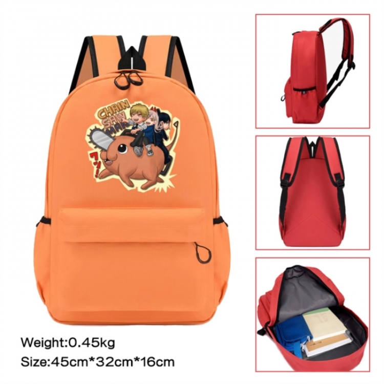 Chainsaw man Anime peripheral Oxford cloth color cartoon backpack 45x32x16cm