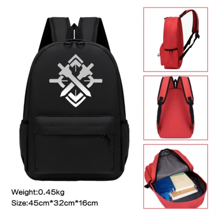 Honkai: Star Rail Anime peripheral Oxford cloth color cartoon backpack 45x32x16cm