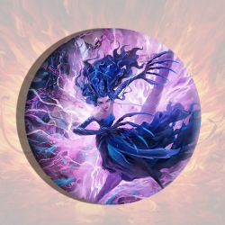 Nezha Anime tinplate brooch ba...
