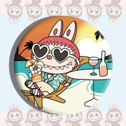 Labubu Anime tinplate brooch b...