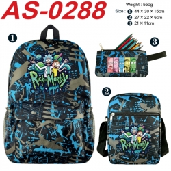 Rick and Morty Anime canvas ba...