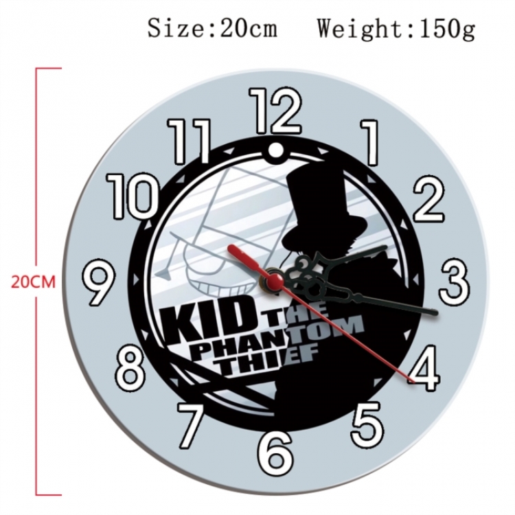 Detective conan Anime print alarm clock wall clock personality clock packaging size 25X25X4cm