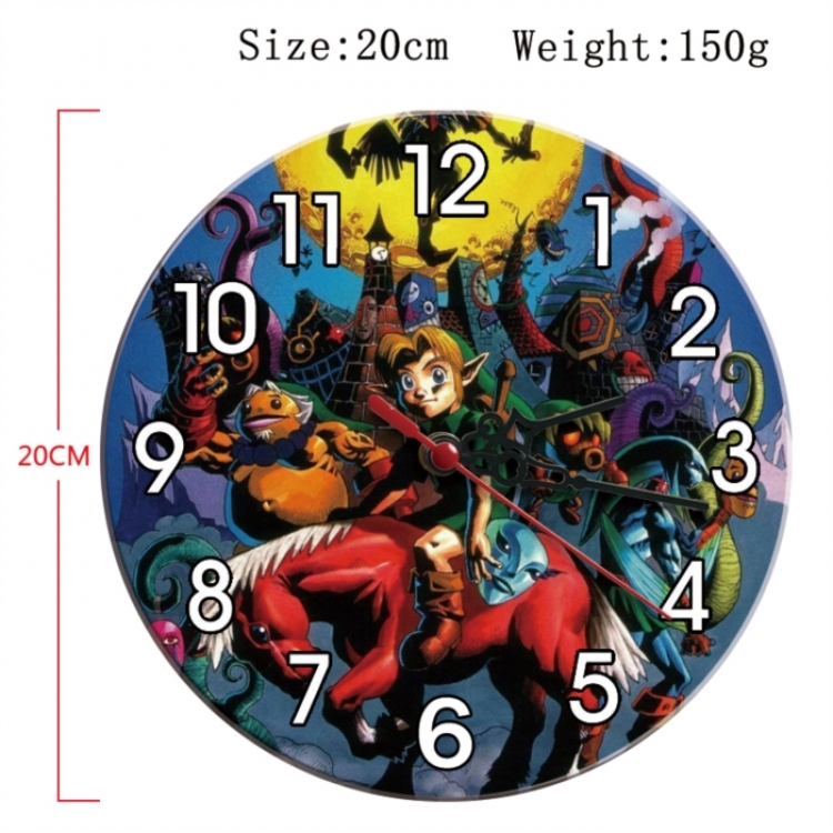 The Legend of Zelda Anime print alarm clock wall clock personality clock packaging size 25X25X4cm