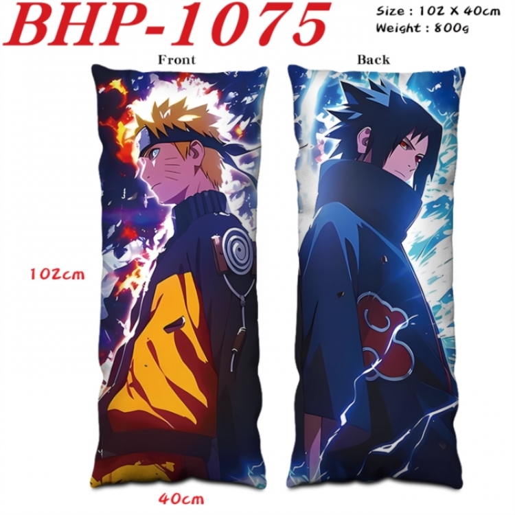 Naruto Anime peach skin velvet double-sided printed pillow pillowcase 40X102cm NO FILLING
