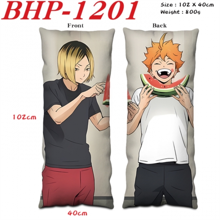 Haikyuu!! Anime peach skin velvet double-sided printed pillow pillowcase 40X102cm NO FILLING