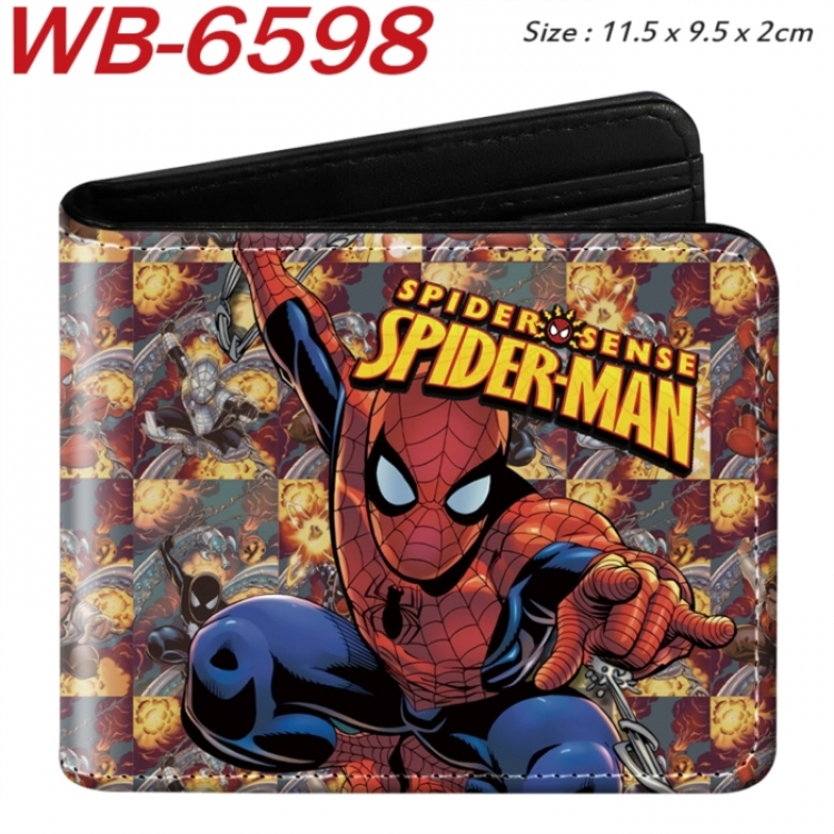 Marvel  Animation color PU leather half fold wallet 11.5X9X2CM